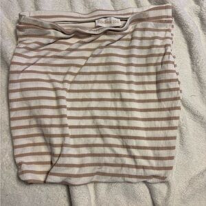 Women's Striped Tan Skirt